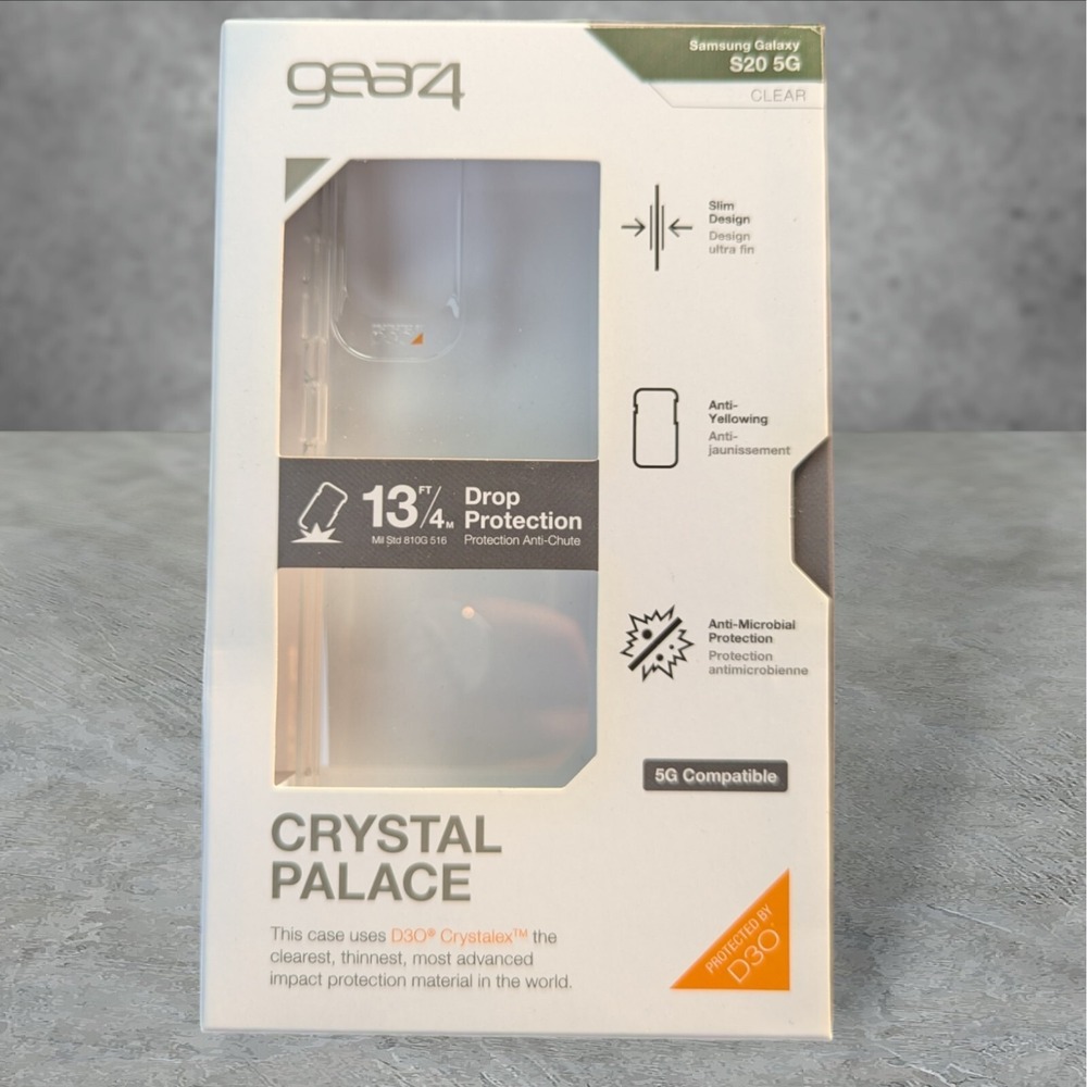 Gear4 Crystal Palace Case for Samsung Galaxy S20 5G Clear See Description T1